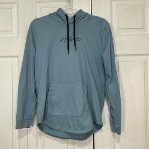 🌷 Hollister Hooded Tee Light Blue Long Sleeve Shirt - Small
